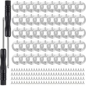 100 Set Bottle Opener Insert DIY Bottle Opener Hardware Stainless Steel Metal Bottle Opener Insert Kits Silver Resin Bottle Opener Hardware Beer Bottle Opener DIY Hardware (Silver, 100 Set)