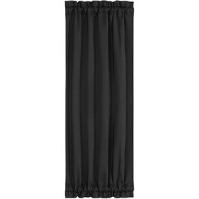 PiccoCasa Blackout French Door Curtain Panel - Blackout Door Curtain Solid Drapery with Tiebacks - 1 Panel Light Green W25 x L40