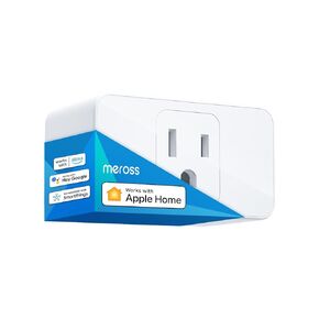 meross Smart Plug Mini, 15A & Reliable Wi-Fi, Support Apple HomeKit, Siri, Alexa, Echo, Google Assistant and Nest Hub, App Control, Timer, No Hub Needed, 2.4G WiFi Only, 1 Pack