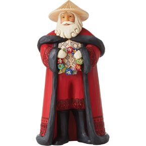 Enesco Jim Shore Heartwood Creek Christmas Around The World Filipino Santa Figurine, 7 Inch, Multicolor