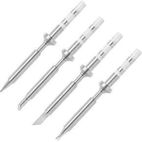 Mini Pencil Soldering Iron Tips Replacement for Pinecil Micro Soldering Iron, PTS200/TS100 Portable Solder Pen Tool Soldering Accessories (ST-B/I/BC2/C4/K/KU/D04/J02 8Pcs)
