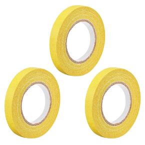 uxcell 3Pcs 10mm 0.4 inch Wide 20m 21 Yards Masking Tape Painters Tape Rolls White
