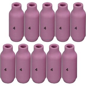 RIVERWELD TIG Alumina Nozzles Ceramic Shield Cup #4 10N50 1/4" Orifice Fit DB PTA SR WP 17 18 26 TIG Welding Torch 10pk