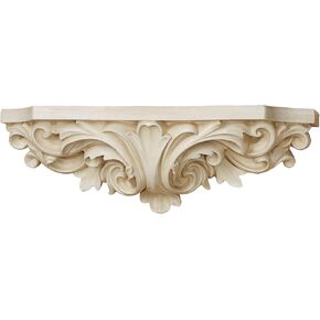Touch of Class Astrella Antique White Wall Shelf | Victorian Style Decor for Bedroom, Living Room, Entryway