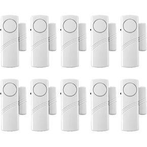 10 Pack Window Door Alarm, Door Sensor Alarm for Kids Safety, Alarm System for Home Security with No Batteries for Pool, Garage, Apartment, Dorm, RV and Office