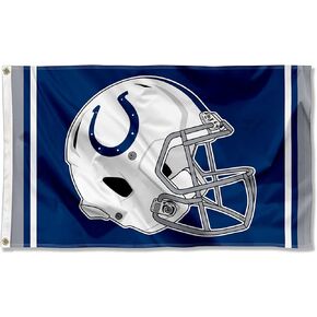 Indianapolis Colts New Helmet Grommet Pole 3x5 Flag