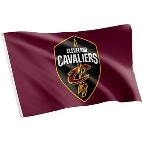Desert Cactus Cleveland Cavaliers Flag NBA 100% Polyester Indoor Outdoor 3x5 feet National Basketball Association Team Flags (Flag #2)
