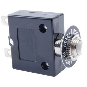 NTE Electronics R58-10A Series R58 Thermal Circuit Breaker, 250" Quick Connect Terminal, 1.35 Ohms Resistance, 10 Amp