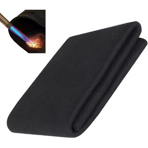 3PCS Welding Blanket Fireproof Mat 12''x12''Up To 1800°F Heat Resistant Flame Retardant Protector for Plumbing Hole Propane Torch,Carbon Felt Blanket for Brazing Soldering Pad for Copper Pipe