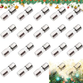 smseace 20PCS Christmas Trees Glass Fuses, 5A 125V 3.6x10mm(0.14x0.4inch) Fast Blow Quick Fuses, Used for Automobiles, Household Appliances, Mini Christmas Lights etc.