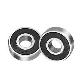 2pcs 607RS Deep Groove Ball Bearings - [7mm x 19mm x 6mm] Chrome Steel Balls for Motors Machine Tool Gearboxes Bearing Use,Single Sealed