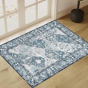 سجاد منطقة رياح بوهو العتيق 5 × 7 قابل للغسل وغير قابل للانزلاق سجادة منطقة خضراء تقليدية لغرفة المعيشة وغرفة النوم وغرفة الطعام والمزرعة in Kuwait