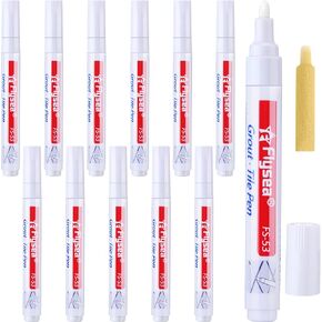 12 Pieces Grout Tile Pen Grout Restorer Pen Renew Repair Marker for Tile Wall Floor (White)