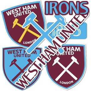 Desert Cactus West Ham United FC Sticker Decal Vinyl English Football Soccer Premier League Laptop Water Bottle Car Scrapbook (Type 2-1)