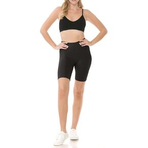 Women's Waistband Biker Workout Athletic Yoga Shorts