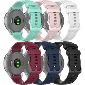 6-Pack Replacement Bands Compatible with Garmin D2 Air/D2 Air X10 Smartwatch Men Women Straps Adjustable Soft Silicone Waterproof Sport Bands for D2 Air