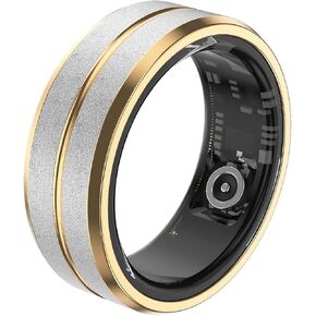 Yoidesu Smart Health Ring for Women & Men, IP68 Waterproof Wearable Fitness Ring with Sleep Monitoring Step Counting Camera Control Heart Rate Body Temperature (No. 9)