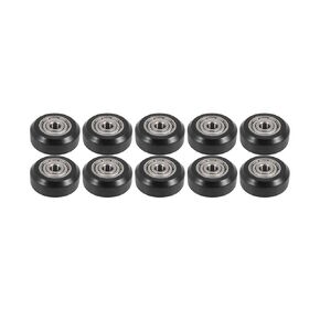 10Pcs Black 3D Printer Wheels, 3D Printer POM Pulley Wheels 625zz Linear Bearing Compatible with Ender 3/Ender 3 V2/Ender 3 Pro/Ender 3 Max/Ender 5 Series and CR 10 Series 3D Printer，Parts,Accessories