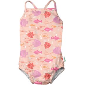 green sprouts Girls' Patterned One-Piece Swimsuit