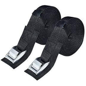 Premium Lashing Strap 1" x 13 ft,Tie Down Straps with Heavy Duty Cam Buckle with Sturdy Pad Secure Straps up to 1000 lbs Capacity for SUP, Kayak, Surboard, Cargo, Trailer, Luggage and More, 2 PCS/Set