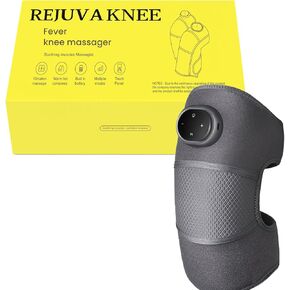 Rejuvaknee Advanced Knee Relief, Multi-functional heated massager with five heating modes and three massage modes. Relieves joint pain and stress. (1), Grey