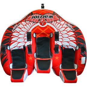 Rave Sports 3 Person Warrior Boat, Red