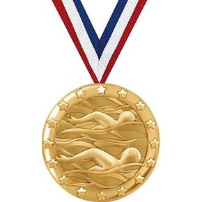 Swim Medals - 2" Gold Swim Team Medal Awards Prime