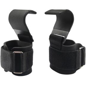 Men Women Weight Lifting Hooks Weightlifting Wrist Strap for Deadlift Heavy Duty Power Wrist Straps Hand Grip Support for Deadlifts Pull Ups Shrugs Gym Gloves Gym Lifting Grips Wrist Straps