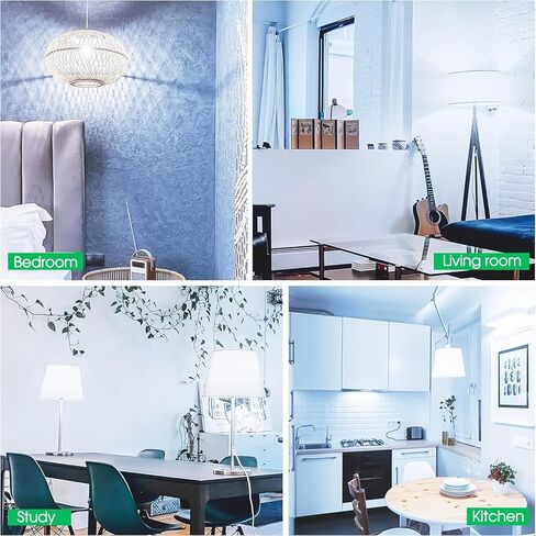 A19 LED Light Bulb, 75W Equivalent LED Bulb, 11W 5000K Daylight, 1100 Lumens, Non-Dimmable Light Bulbs, CRI 85+, No Flicker E26 Base Bulbs for Home Office, 6-Pack in Saudi Arabia