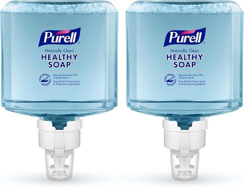 رغوة صابون صحية من العلامة التجارية Purell، رائحة منعشة، عبوة إعادة تعبئة سعة 1200 مل لموزع الصابون اليدوي PURELL ES4 (عبوة من قطعتين) - 5077-02 - تم تصنيعها بواسطة GOJO, Inc. in Saudi Arabia