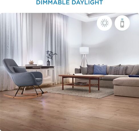 WiZ 60W A19 Daylight LED Smart Bulb - Pack of 1 - E26- Indoor - Connects to Your Existing Wi-Fi - Control with Voice or App + Activate with Motion - Matter Compatible in Saudi Arabia