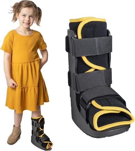 حذاء الكسور لمشاية الأطفال من Brace Direct للأطفال عند إصبع القدم أو القدم المكسورة، القدم اليسرى أو اليمنى، حذاء كام مبطن خفيف الوزن لإصابات القدم in Saudi Arabia