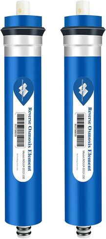 Membrane Solutions 150 GPD RO Membrane, Reverse Osmosis Membrane, RO Membrane Replacement, Reverse Osmosis Filter Replacement for Under Sink Home Drinking RO Water Purifier System (2 PACK) in Saudi Arabia
