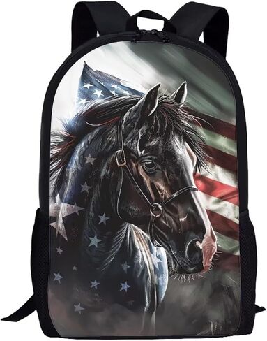 Buybai 3D Bulldog Kids Backpack for Kids Portable Travel Work Daypack Lightweight 17" Backpack Travel Large Capacity School Bookbag with Adjustable Strap in Saudi Arabia