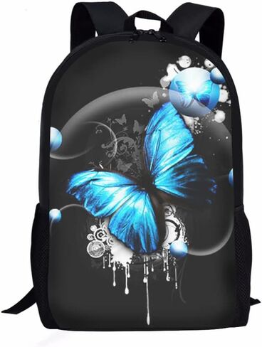 Buybai 3D Bulldog Kids Backpack for Kids Portable Travel Work Daypack Lightweight 17" Backpack Travel Large Capacity School Bookbag with Adjustable Strap in Saudi Arabia