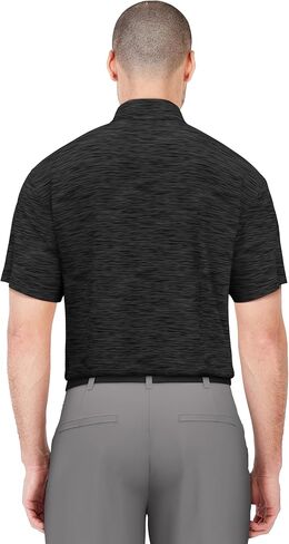 قميص بولو رجالي من PGA TOUR مصنوع من القطن بأكمام قصيرة من Airflux Jaspe لأداء الجولف للرجال، ماص للرطوبة in Saudi Arabia