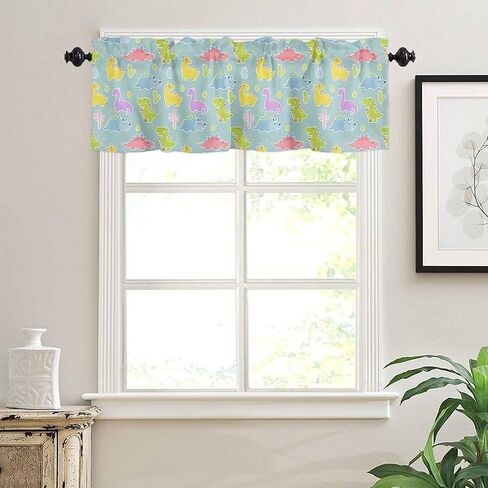 Window Curtains Valances, Lotus Flower Leaves Carp Koi Fish Traditional Chinese Art Ink Painting Rod Pocket Cafe Valance Short Curtains for Kitchen, Bedroom, Living Room, 1 Panel, 54X18 in Saudi Arabia