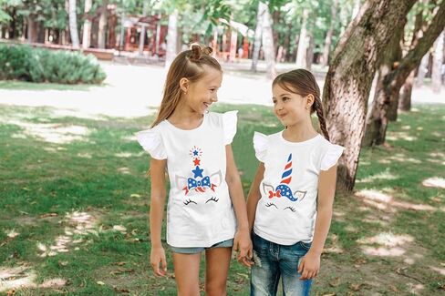 Tkria July 4th Tank Top Girl Toddler 4th of July Shirt Baby Girl American Flag Shirt USA Ruffle Tee Girl Patriotic Outfit in Saudi Arabia