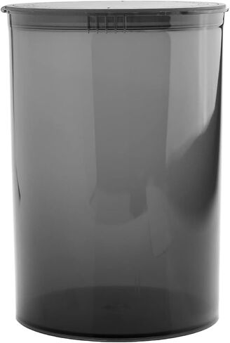 Empty Pill Bottles 30 Dram Smell Proof Child Resistant Airtight Pop Top Containers, Plastic Vials for Medicine, Herbs and Suppliments - 12 Pack (Black Opaque) in Saudi Arabia