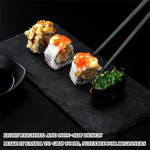Colorful Fiberglass Chopsticks, Dishwasher Safe Chopstick, Reusable Non-slip Chop Sticks, 9 1/2 Inches, 5 Pairs in Saudi Arabia