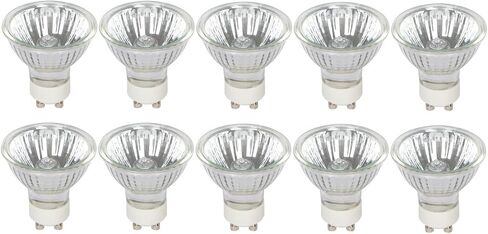 Simba Lighting 25W NP5 Candle Warmer ETC Replacement Light Bulb (4 Pack) Halogen GU10 120V for Wax Melt, Tart Burner, Recessed, Track Lighting, MR16 JDR with Glass Cover, Dimmable, Warm White 2700K in Saudi Arabia