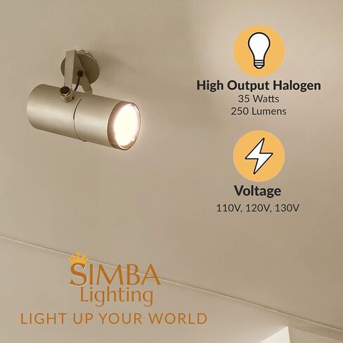 Simba Lighting 25W NP5 Candle Warmer ETC Replacement Light Bulb (4 Pack) Halogen GU10 120V for Wax Melt, Tart Burner, Recessed, Track Lighting, MR16 JDR with Glass Cover, Dimmable, Warm White 2700K in Saudi Arabia