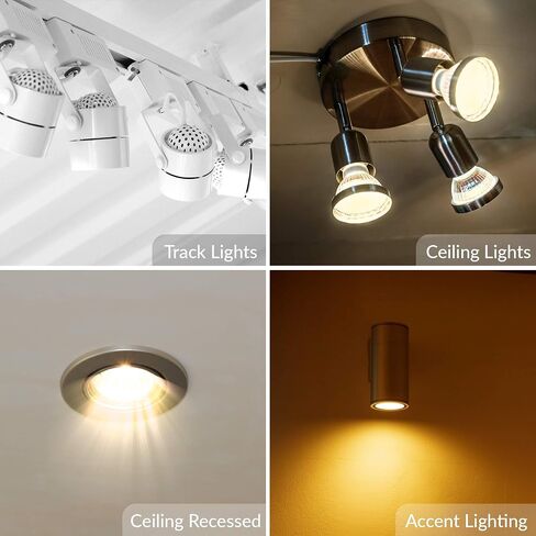 Simba Lighting 25W NP5 Candle Warmer ETC Replacement Light Bulb (4 Pack) Halogen GU10 120V for Wax Melt, Tart Burner, Recessed, Track Lighting, MR16 JDR with Glass Cover, Dimmable, Warm White 2700K in Saudi Arabia