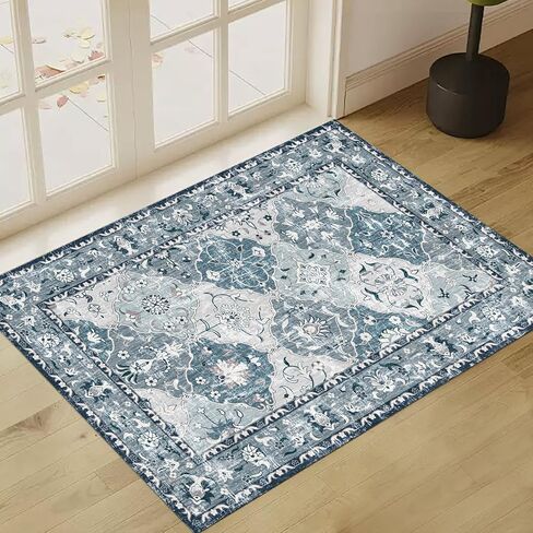 سجاد منطقة رياح بوهو العتيق 5 × 7 قابل للغسل وغير قابل للانزلاق سجادة منطقة خضراء تقليدية لغرفة المعيشة وغرفة النوم وغرفة الطعام والمزرعة in Kuwait