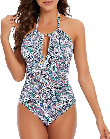 ملابس سباحة قطعة واحدة للنساء، ملابس سباحة للتحكم في البطن، بدلة استحمام برقبة على شكل حرف V in Kuwait