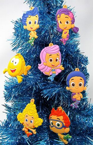 مجموعة ORNAMENT Bubble Guppies Holiday Christmas - تصميم بلاستيكي فريد مقاوم للكسر in Saudi Arabia