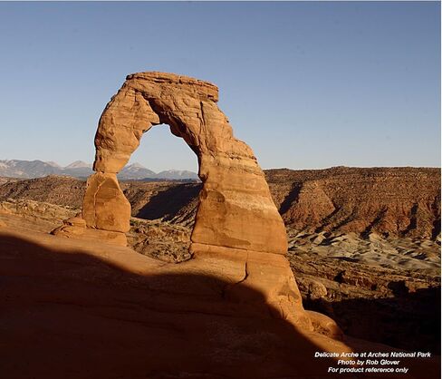 Miniature Arches National Park Delicate Arch Photo Frame, Double-Sided Display with HD Glass,Tabletop Display in Saudi Arabia