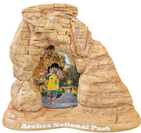 Miniature Arches National Park Delicate Arch Photo Frame, Double-Sided Display with HD Glass,Tabletop Display in Saudi Arabia