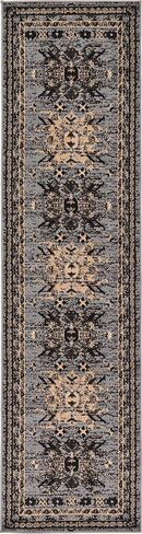 Unique Loom Taftan Collection Border Geometric Tribal Inspired Design Area Rug, 2 ft 2 in x 3 ft, Brown/Tan in Saudi Arabia
