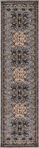 Unique Loom Taftan Collection Border Geometric Tribal Inspired Design Area Rug, 2 ft 2 in x 3 ft, Brown/Tan in Saudi Arabia